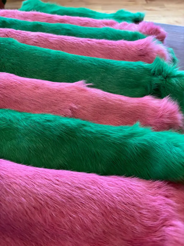 Vibrantly Dyed Rabbit Furs - Image 4