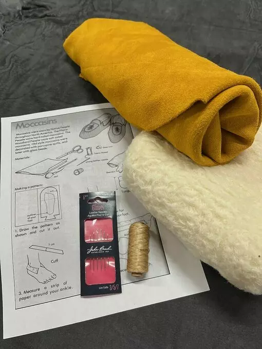 Wool Lined Moccasin Making Kit
